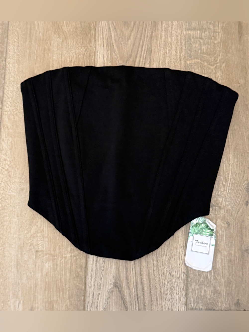 Corset Style Zipper back Top with Anti-Slip Grip tape